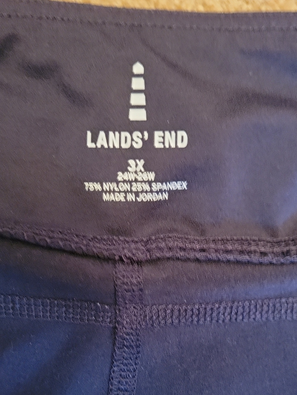 Lands' End Women's 3X Black Performance Active Shorts - Picture 3 of 4